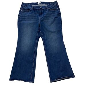 Lane‎ Bryant High Rise Curvy Fit Boot Jeans Dark Wash Size 24